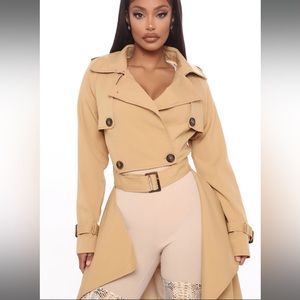 Runway Vibes Crop Trench Coat